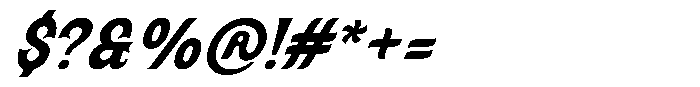 SFC Solanora Bold Oblique Font OTHER CHARS