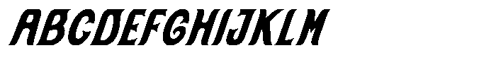 SFC Solanora Bold Oblique Font UPPERCASE