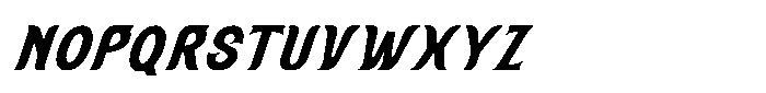 SFC Solanora Bold Oblique Font LOWERCASE
