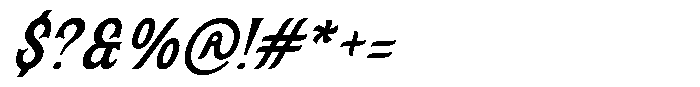 SFC Solanora Oblique Font OTHER CHARS