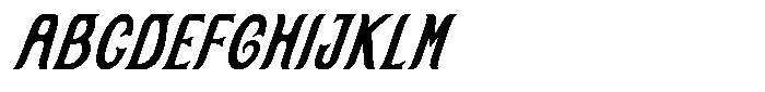 SFC Solanora Oblique Font UPPERCASE