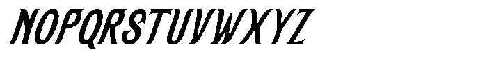 SFC Solanora Oblique Font UPPERCASE