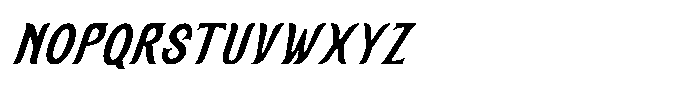 SFC Solanora Oblique Font LOWERCASE