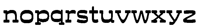 SFFlora Deep U Font LOWERCASE