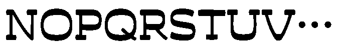 SFFlora U Font UPPERCASE
