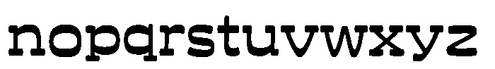 SFFlora U Font LOWERCASE