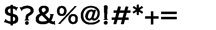 SFSelif Gothic RE E Font OTHER CHARS
