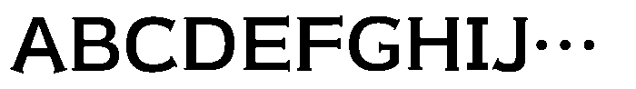 SFSelif Gothic RE E Font UPPERCASE