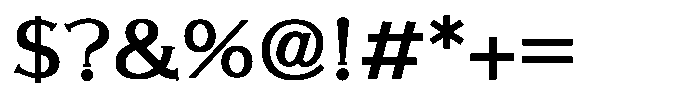 SFSelif Gothic RE RE Font OTHER CHARS