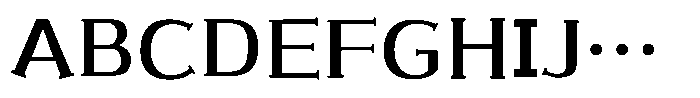 SFSelif Gothic RE RE Font UPPERCASE