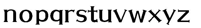 SFSelif Gothic RE RE Font LOWERCASE