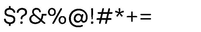 SFT Schrifted Round Variable Font OTHER CHARS
