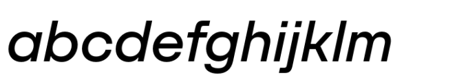 SFT Schrifted Sans Medium Italic Font LOWERCASE