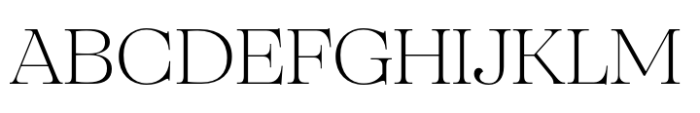 SFT Schrifted Serif Display ExtraLight Font UPPERCASE