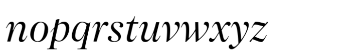 SFT Schrifted Serif Display Italic Font LOWERCASE