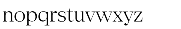 SFT Schrifted Serif Display Light Font LOWERCASE