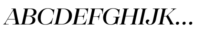 SFT Schrifted Serif Display Medium Italic Font UPPERCASE