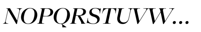 SFT Schrifted Serif Display Medium Italic Font UPPERCASE