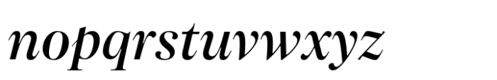 SFT Schrifted Serif Display Medium Italic Font LOWERCASE