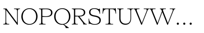 SFT Schrifted Serif Subhead ExtraLight Font UPPERCASE