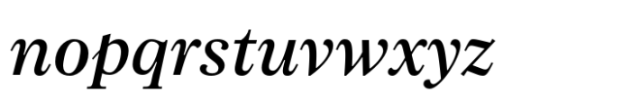 SFT Schrifted Serif Subhead Medium Italic Font LOWERCASE
