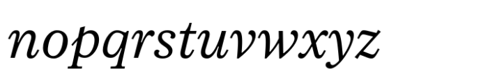 SFT Schrifted Serif Text Italic Font LOWERCASE