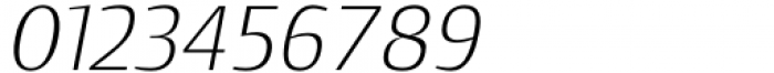 Sf Mora Sans Thin Italic Font OTHER CHARS
