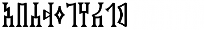 Sf Old South Arabian Serif Font LOWERCASE