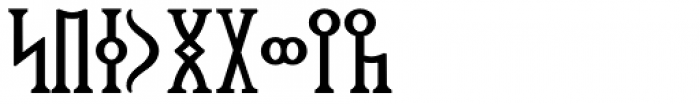 Sf Old South Arabian Serif Font LOWERCASE