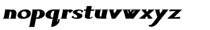 Sforza Bold-Oblique Font LOWERCASE