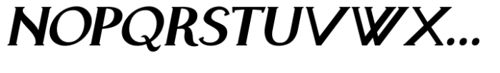 Sforza Regular-Oblique Font UPPERCASE