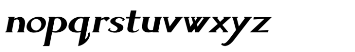 Sforza Regular-Oblique Font LOWERCASE