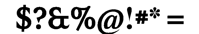 Sfizia Bold Font OTHER CHARS