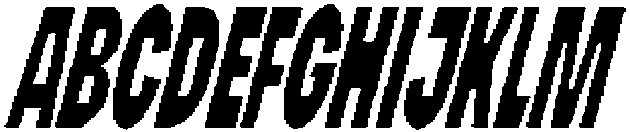 SG Drouche Slant otf (400) Font UPPERCASE