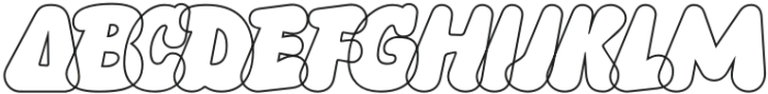 SG Rogibogy Outline otf (400) Font LOWERCASE