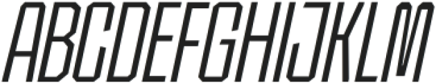 SG Tanders Condensed ExtraLight Slant otf (200) Font UPPERCASE