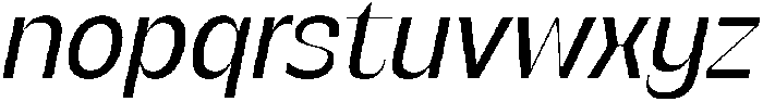 SG Verace Slant otf (400) Font LOWERCASE