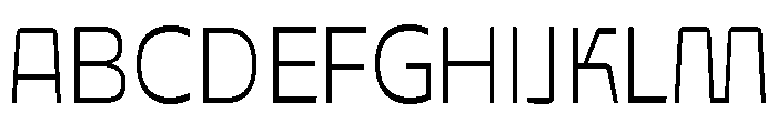 SG Takimon Thin DEMO Font UPPERCASE