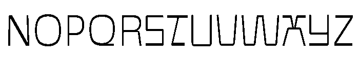 SG Takimon Thin DEMO Font UPPERCASE