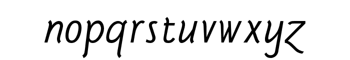 Sgriffo-Italic Font LOWERCASE
