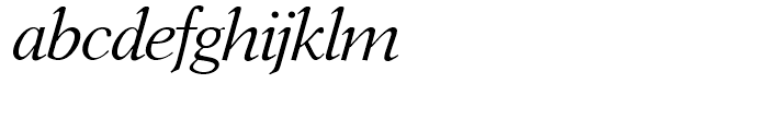 SG Aster SH Italic Font LOWERCASE