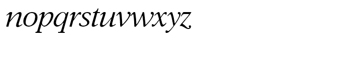 SG Aster SH Italic Font LOWERCASE