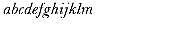SG Baskerville SB Roman Italic Font LOWERCASE