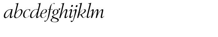 SG Berling SH Roman Italic Font LOWERCASE