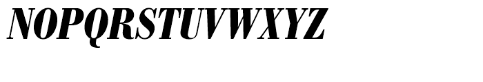 SG Bodoni No 1 SB Bold Condensed Italic Font UPPERCASE