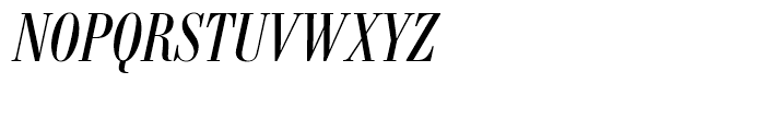 SG Bodoni No 1 SB Condensed Italic Font UPPERCASE