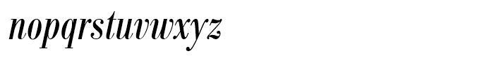 SG Bodoni No 1 SB Condensed Italic Font LOWERCASE
