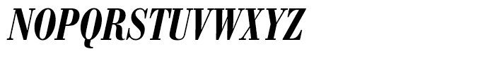 SG Bodoni No 1 SB Medium Condensed Italic Font UPPERCASE