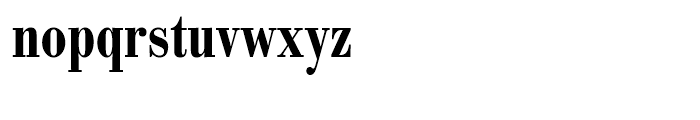 SG Bodoni No 1 SB Medium Condensed Font LOWERCASE