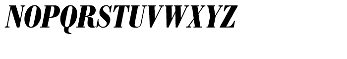 SG Bodoni No 1 SH Bold Condensed Italic Font UPPERCASE